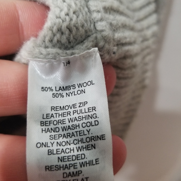 Refectory Lambswool Zip Sweater Size M - Picture 4 of 4